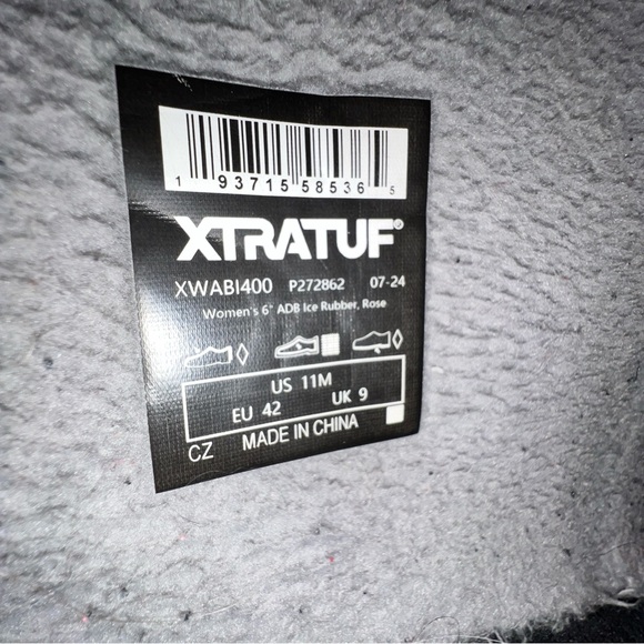 XTRATUF Women's 6” ADB Ice Rubber Boots-Rose, Size 11 Waterproof Glacier Trek - Picture 7 of 11